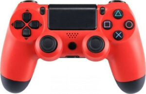 Doubleshock Ασύρματο Χειριστήριο για PS4, Κόκκινο / Μαύρο