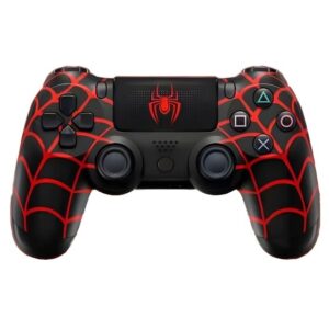 Doubleshock Ασύρματο Χειριστήριο για PS4 Spiderman Black