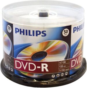 DVD-R 16x Philips 4,7GB Cake x50
