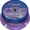 Dvd+R 8x Double Layer 43757 25 Pack Verbatim