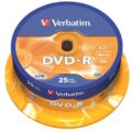 Dvd+R Verbatim 16X 25 Pack 4.7Gb