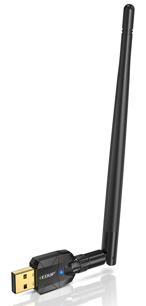 EDUP USB Αντάπτορας Bluetooth 5.1 5dBi έως 150m Μαύρο