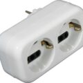 EL-Adaptor 60 Ταφ με 2 Υποδοχές
