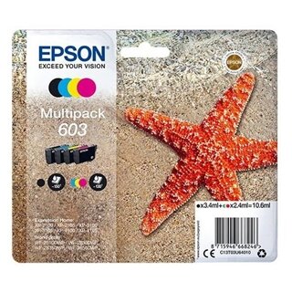 Epson 603 Multipack Black Cyan Magenta Yellow (Πακέτο 4 Μελανιών)