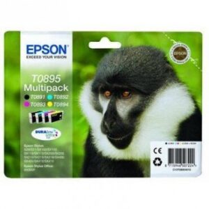 Epson Inkjet T0895 Multi Pack 4 Ink Black Cyan Magenta Yellow