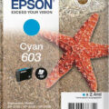 Epson Μελάνι No. 603 Cyan 2.4ml Orig