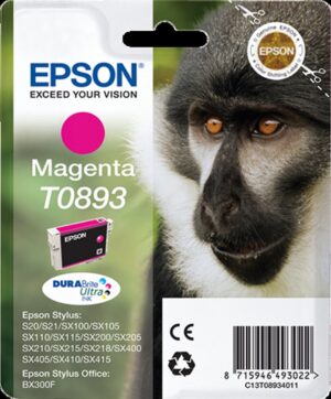 Epson T00893 Stylus S20 Magenta With Pigment Ink