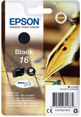 Epson T163140 WF2010 Ink Blk.