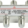 Fc-4split-Kn Tv Splitter 4 Way Metal