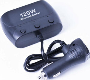 Φορτιστής Αυτοκινήτου 120W με Θύρες 2xUSB & 2xΑναπτήρα Μαύρος