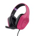 Gaming Trust Zirox Over Ear Gaming Ακουστικά Ροζ / GXT 415P