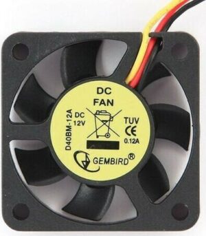 Gembird D40BM-12A Case Fan 40mm με Σύνδεση 3-Pin