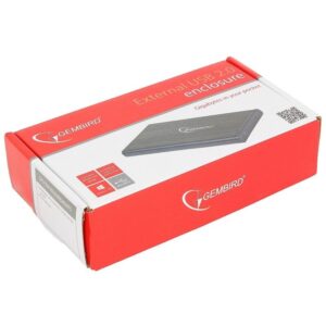 Gembird External USB 2.0 enclosure for 2.5'' SATA HDDs mini-USB 5pin connector