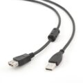 Gembird Καλώδιο Usb 2.0 A/a M/f 1,8m W. Black
