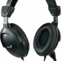 Genius Headset Headphones WITH Mic Adjust Leather