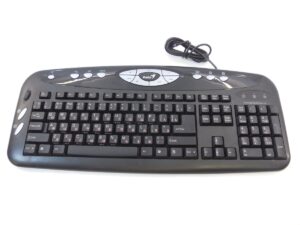 Genius KB-16e Multimedia Keyboard 16-Key Scroll PS/2 Black