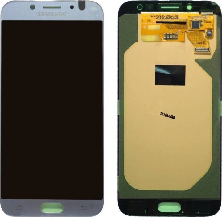 Γνήσια Οθόνη LCD με Μηχανισμό Αφής για Samsung Galaxy J7 2017 J730F - Χρώμα: Ασημί