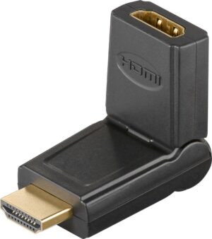 Goobay Αντάπτορας HDMI 180° Περιστρεφόμενος 4K/60Hz Μαύρος / 51721