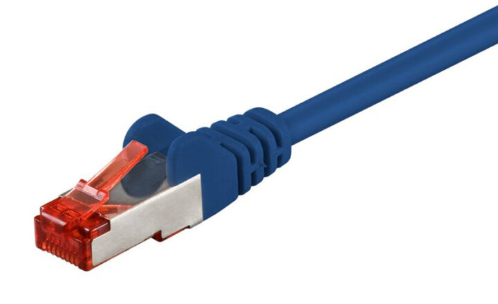 Goobay Καλώδιο Δικτύου 68271 CAT 6 S/FTP Copper 250MHz 7.5m Μπλε