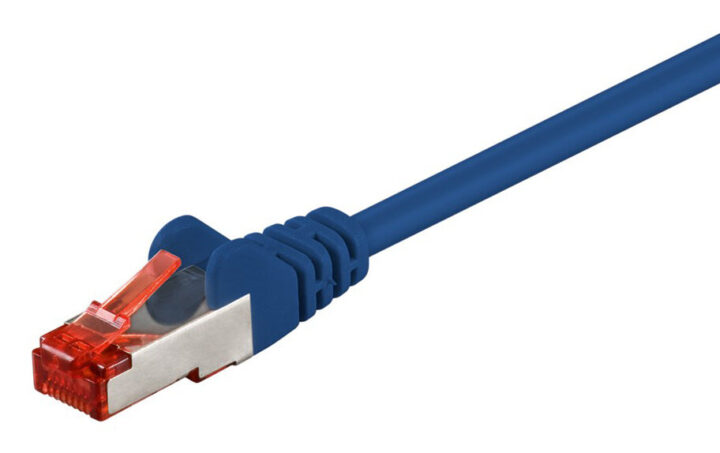 Goobay Καλώδιο Δικτύου 95512 CAT 6 S/FTP CCA 250MHz 5m Μπλε