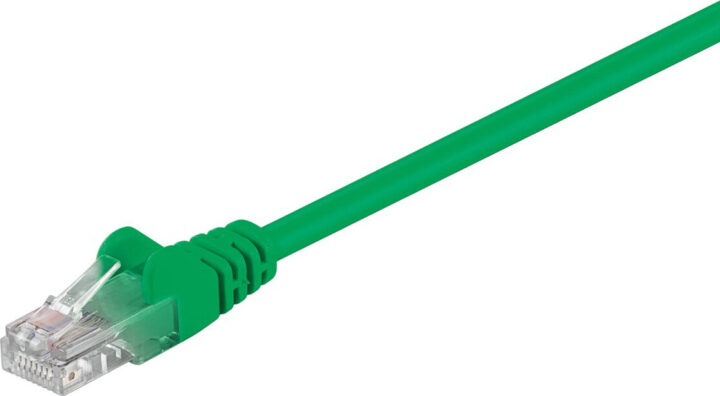 Goobay Καλώδιο Δικτύου CAT 5e U/UTP CCA PVC 1.5m Πράσινο