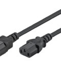 GOOBAY Καλώδιο Προέκτασης Τροφοδοσίας 0.75mm² 0.5m Μαύρο