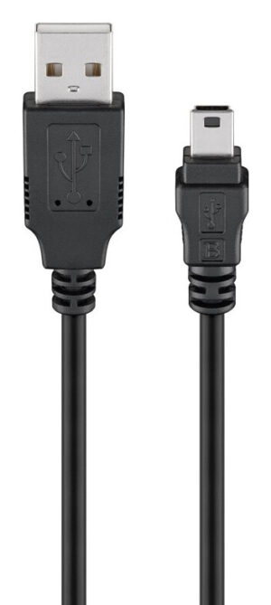 GOOBAY καλώδιο USB 2.0 σε USB Mini copper 1.5m μαύρο