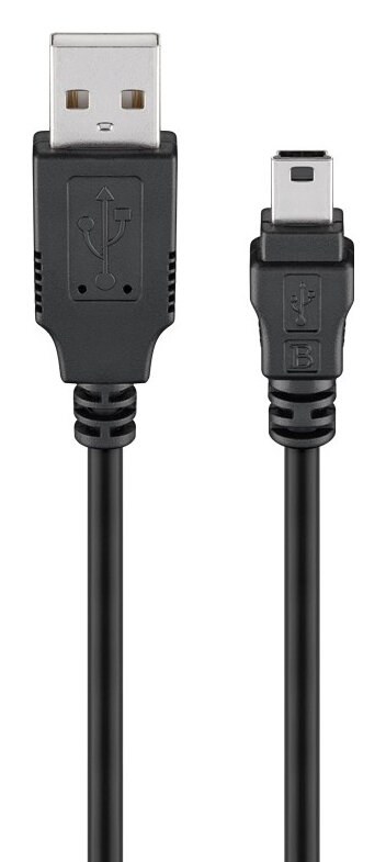 GOOBAY καλώδιο USB 2.0 σε USB Mini copper 1.5m μαύρο