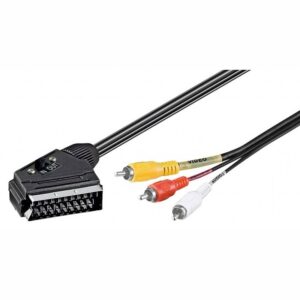 Goodbay Καλώδιο Scart Σε 3 X Rca 2 Μέτρα