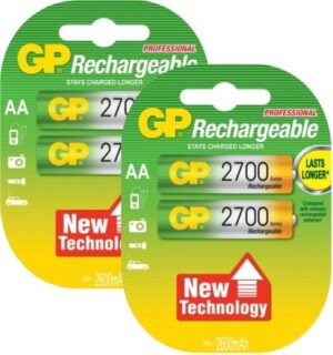 GP 4 Επαναφορτιζόμενες Aa 2700mAh NiMh