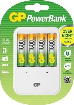 GP Φορτιστής 420 + 4 ΜΠΑΤ. 1800mAh