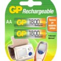 GP Μπαταρίες Επαναφορτιζόμενες AA Ni-MH 1800mAh 1.2V (2τμχ)