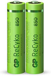Gp Μπαταρίες Επαναφορτιζόμενες Aaa Nimh 800mah 1.2v 2τμχ