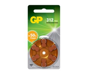 Gp Πακ. 6 Μπατ. Βαρηκοιας Καφε 1,4v 125mAh ZA312