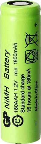 GP Σετ 4 Επαναφορτιζόμενες Μπαταρίες AA 1800mAh NiMH