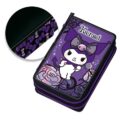 Graffiti Κασετίνα Παραλληλόγραμμη Γεμάτη Kuromi Purple Laces