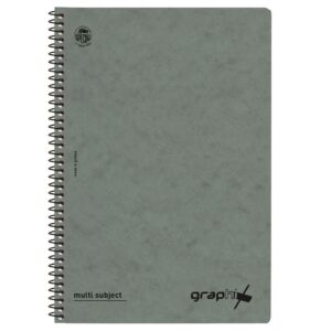 Graphix Τετράδιο Σπιράλ Β5 3 Θεμάτων Γρί