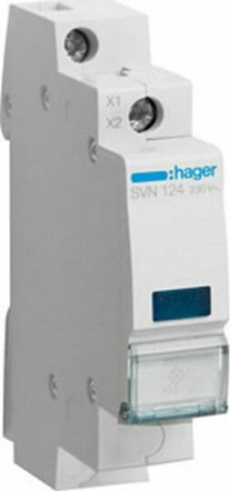 Hager Ενδεικτικο Ραγας Led Μπλε 230v