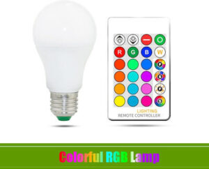 Haitronic E27 10W RGB Dimmable + Τηλεχειριστήριο