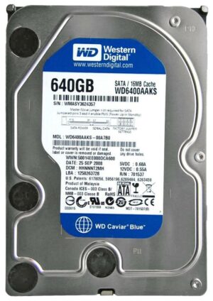 Hdd Caviar Blue 640gb/8.9ms/35''/7200/U100/8m
