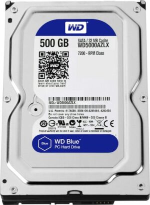 HDD Western Digital Caviar Blue 500GB / SATA III / 7200rpm / 16MB Cache / 3.5" / 8.9ms