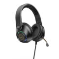 Hoco Gaming Ακουστικά RGB με σύνδεση καρφί 3.5mm μαύρο