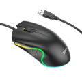 Hoco Ποντίκι ενσύρματο Gaming GM19 RGB Μαύρο