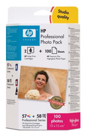 HP 10x15 /tab 57/58 pck 100sh