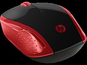 HP 200 Εmprs Red Wireless Mouse 1000DPI