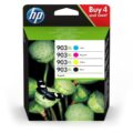 Hp 903xl Γνήσιο Πακέτο 4 Μελανιών Εκτυπωτή Inkjet Μαύρο Κίτρινο Κυανό Ματζέντα