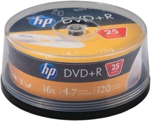 Hp Dvd-R 16x 4.7gb Cake Box 25pack