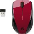 HP X3000 Red BS Wireless Mouse N4G65AA