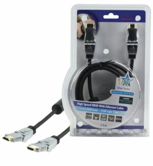 HQ 1.5m HDMI 1.4 3D TV Swivel Rotatable Ends
