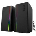 Ηχεία Υπολογιστή 2.0 RGB Φωτισμός 10W Μαύρο
